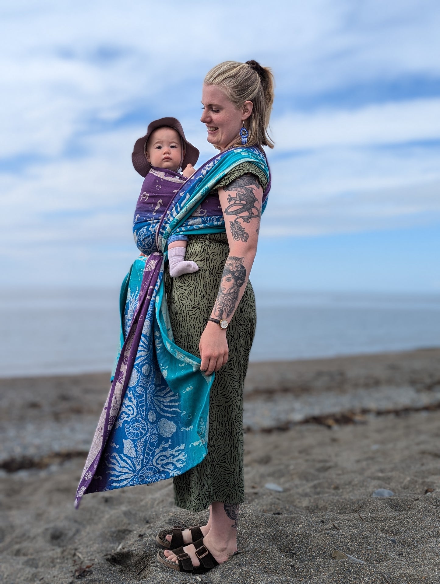 Abyss Sandcastle Woven Baby Wrap