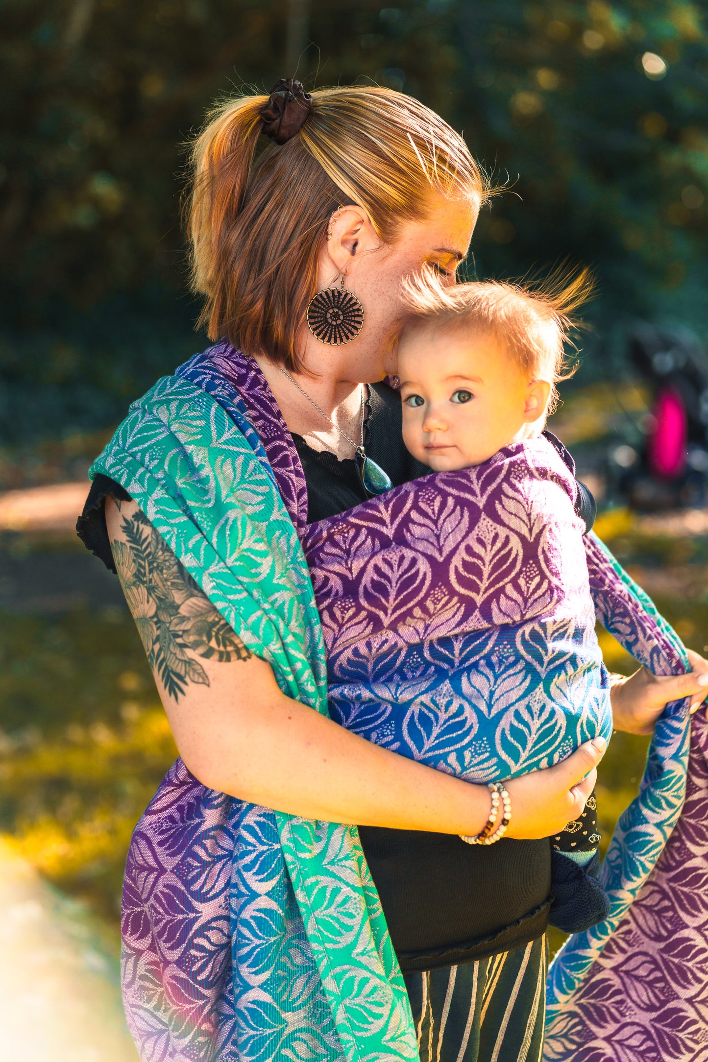 Florette Lavender Woven Baby Wrap