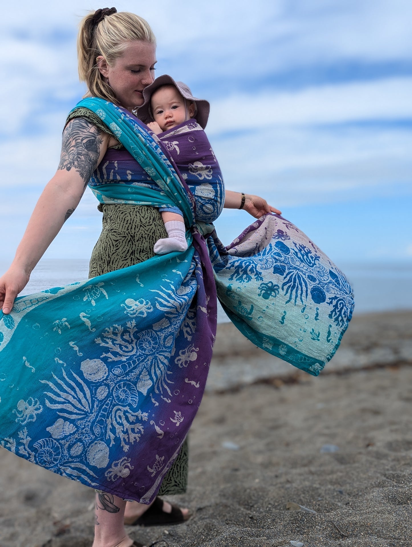 Abyss Sandcastle Woven Baby Wrap