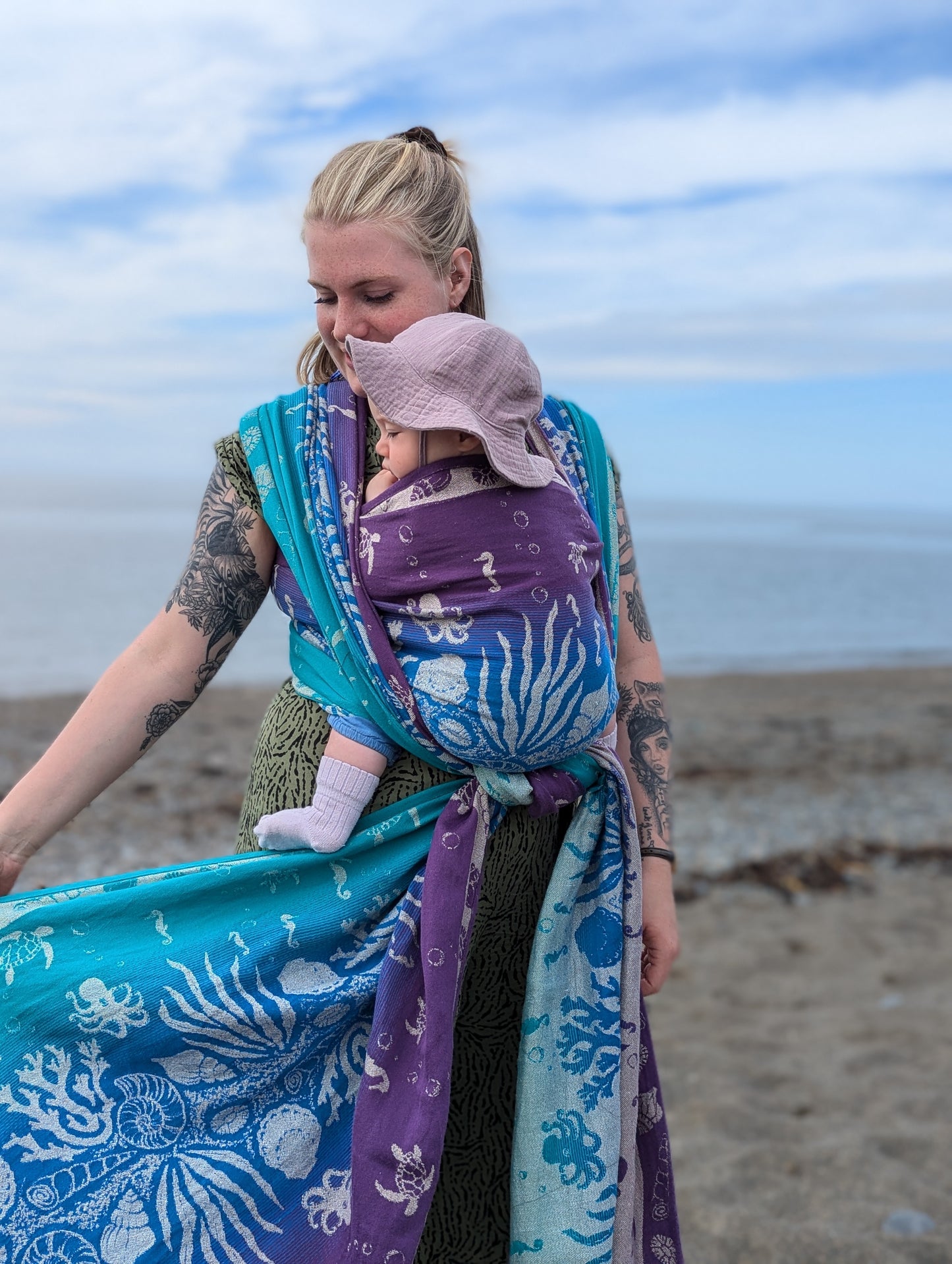 Abyss Sandcastle Woven Baby Wrap