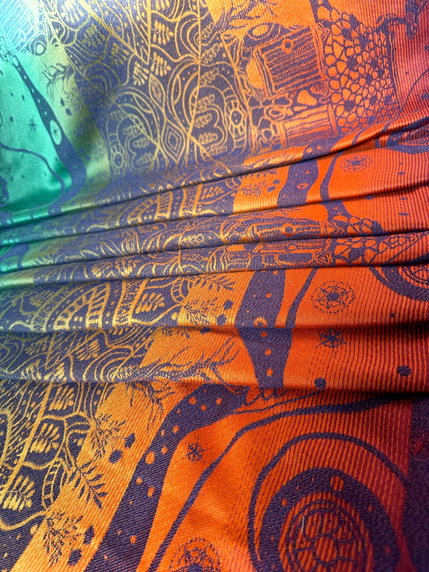 Over The Hills Folklore Woven Baby Wrap