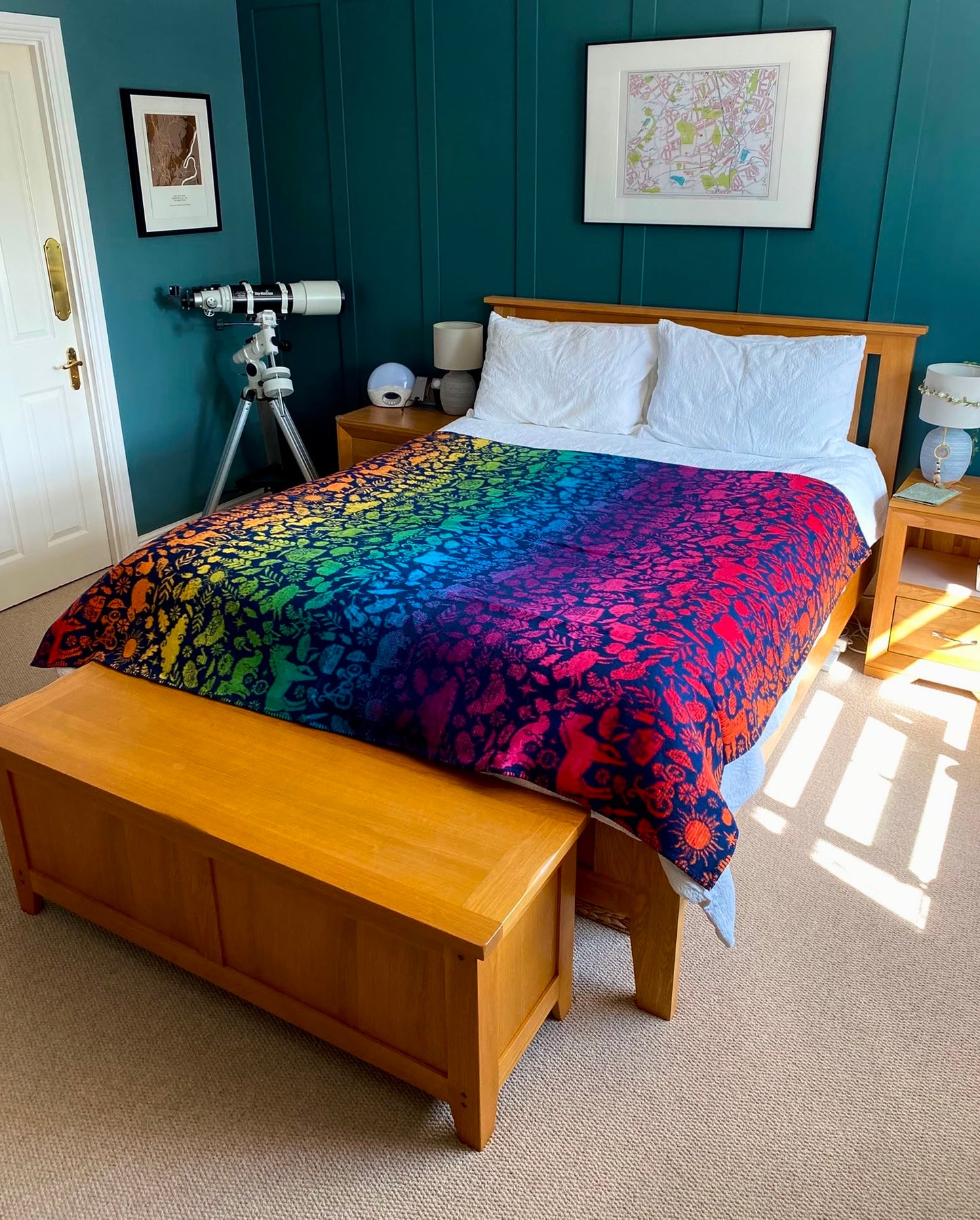 Storytime ‘Over The Rainbow’ Brushed Cotton Blanket - Double Size