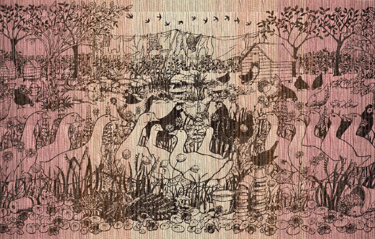Gooseberry Lane ‘Morning Chorus’ Brushed Cotton Blanket - King Size