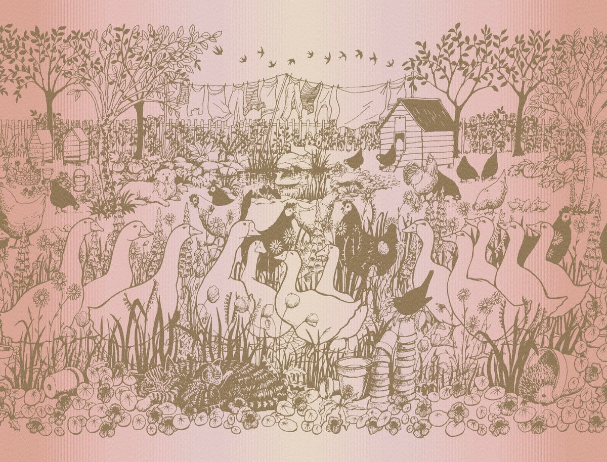 Gooseberry Lane ‘Morning Chorus’ Brushed Cotton Blanket - King Size