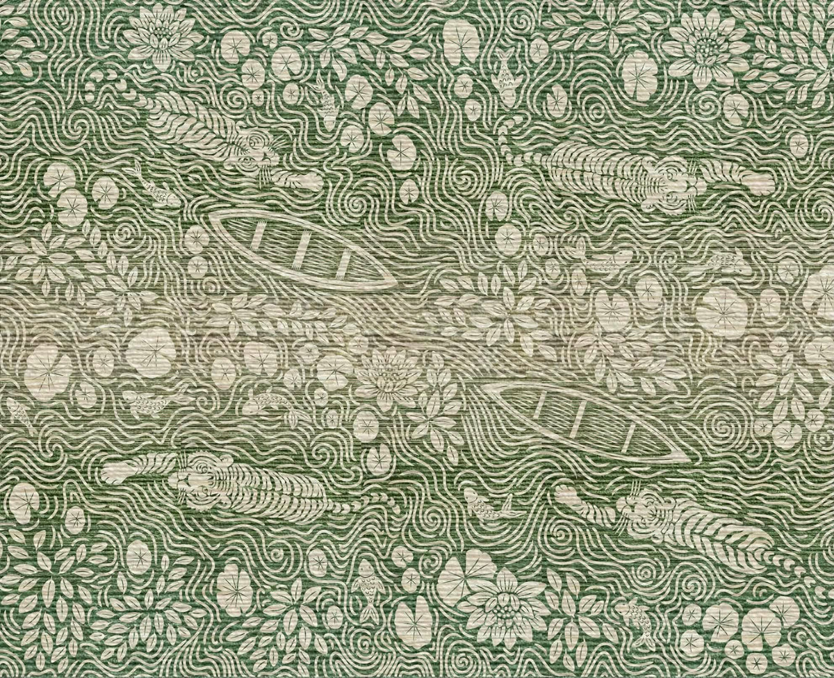 Water Tigers ‘Breathe’ Brushed Cotton Blanket - Single Size