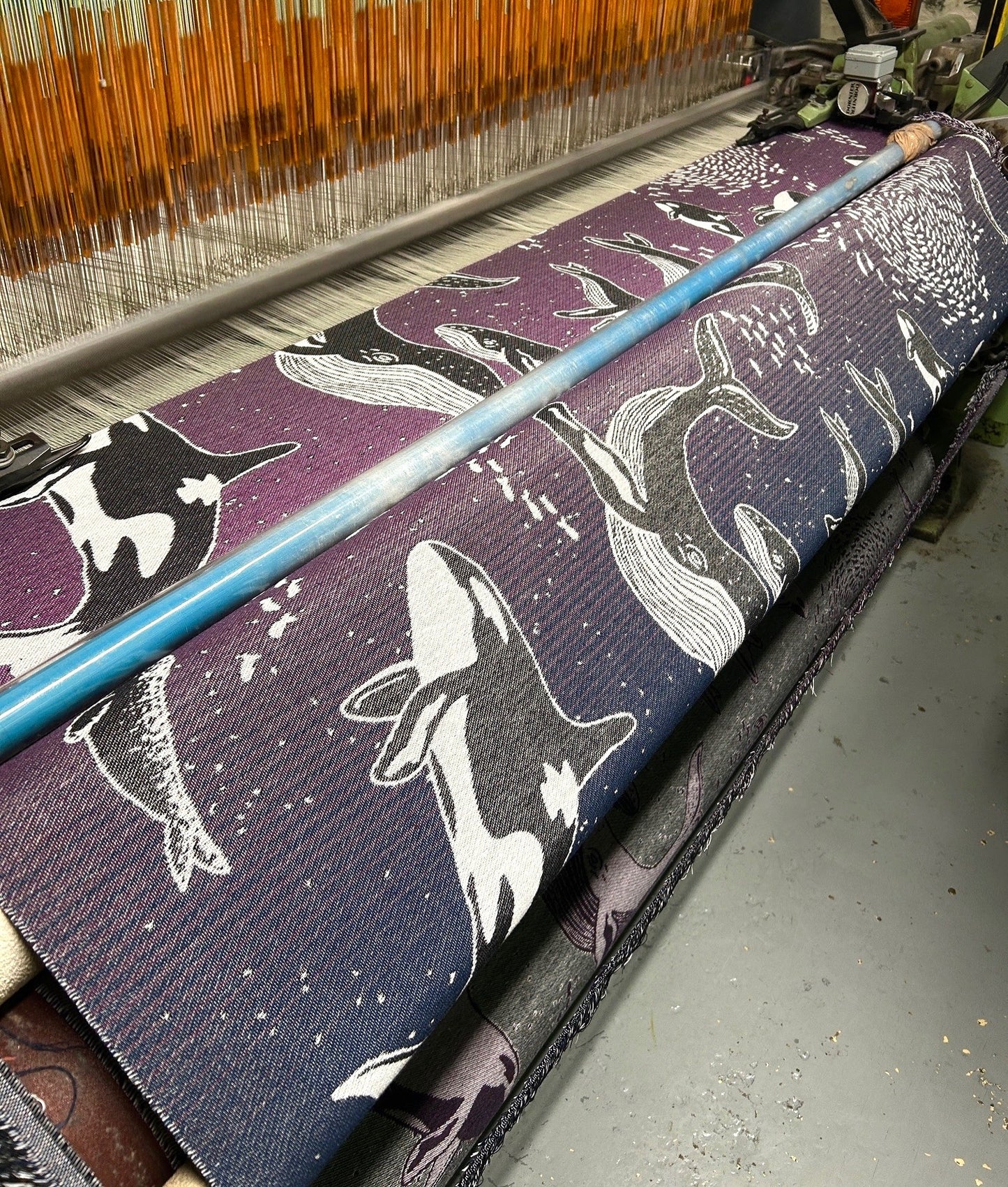 Whales ‘Midnight Swim’ Brushed Cotton Blanket